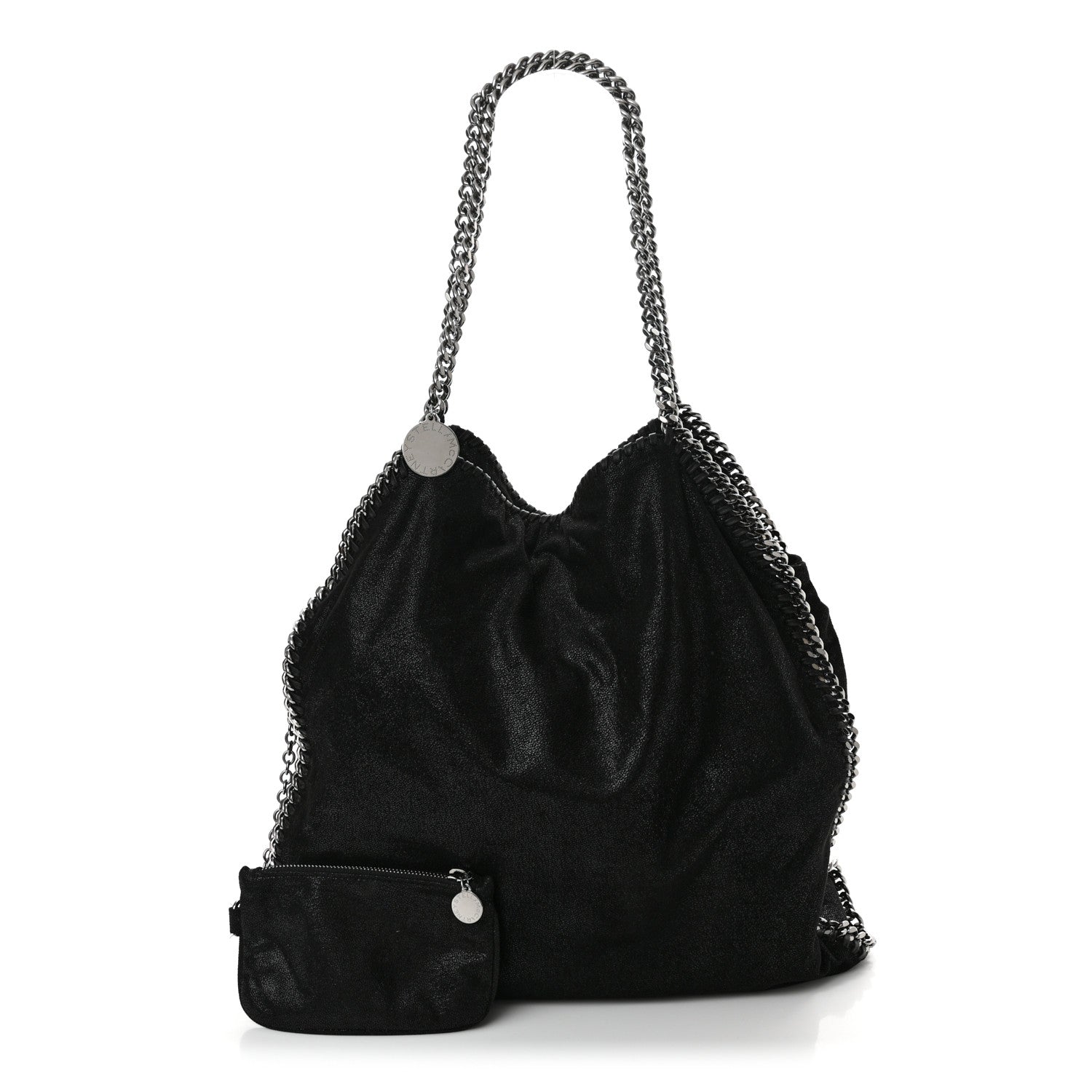 Stella McCartney Shaggy Deer Big Falabella Tote Black 3 of 11