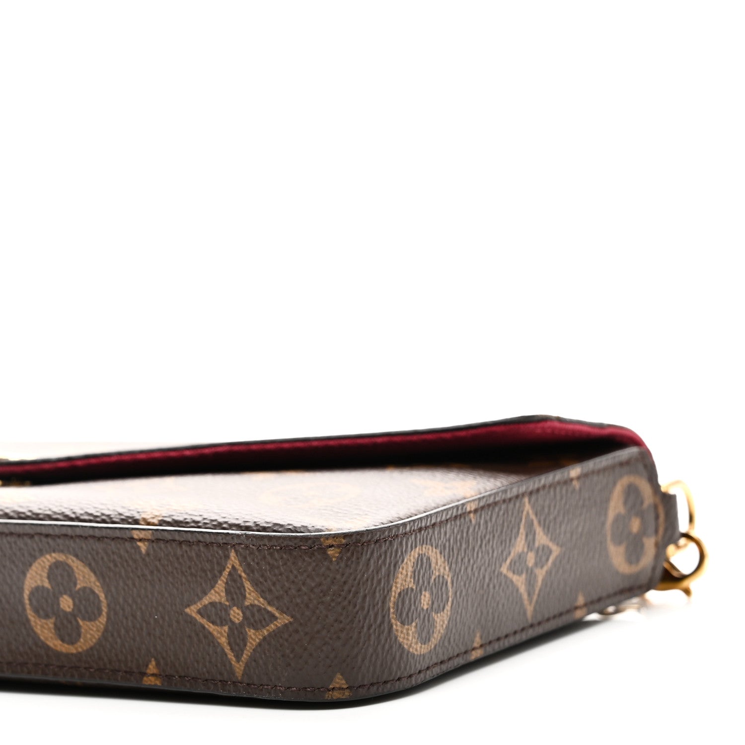 Louis Vuitton Monogram Pochette Felicie Chain Wallet Fuchsia 10 of 10