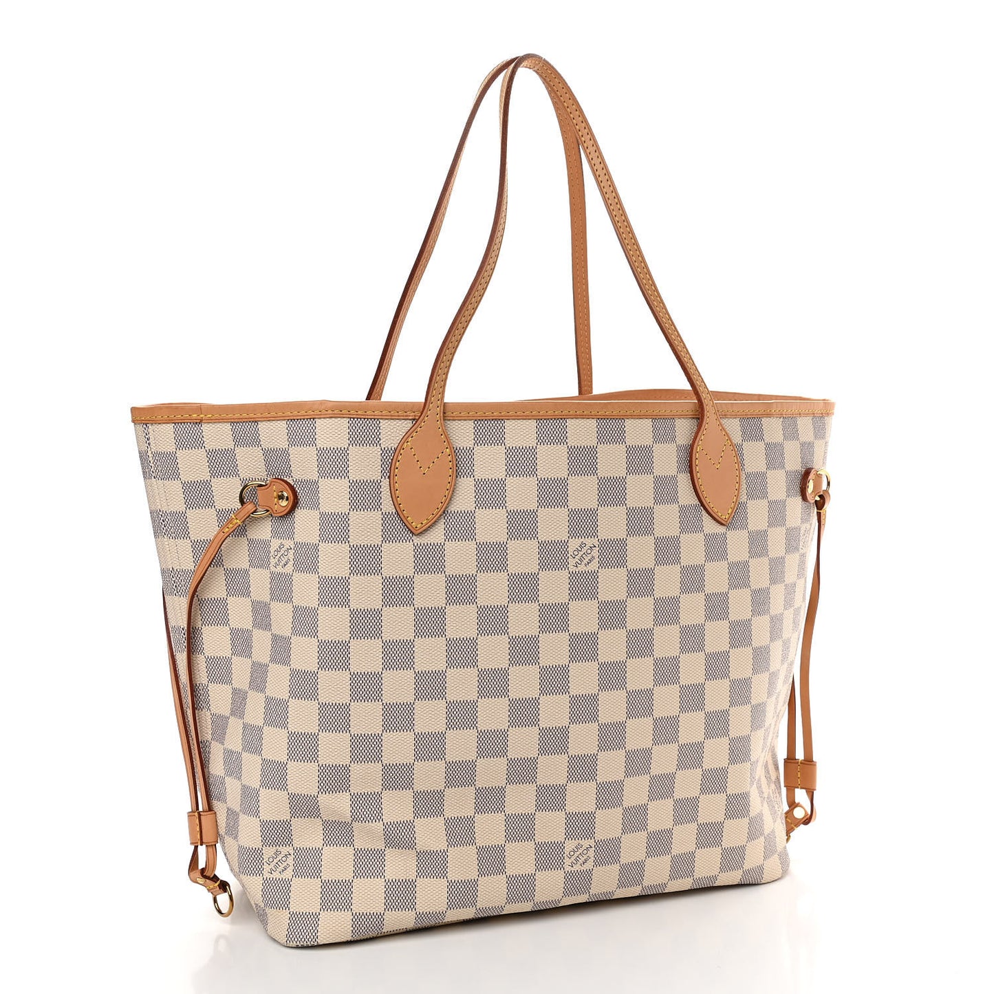 Damier Azur Neo Neverfull MM Rose Ballerine