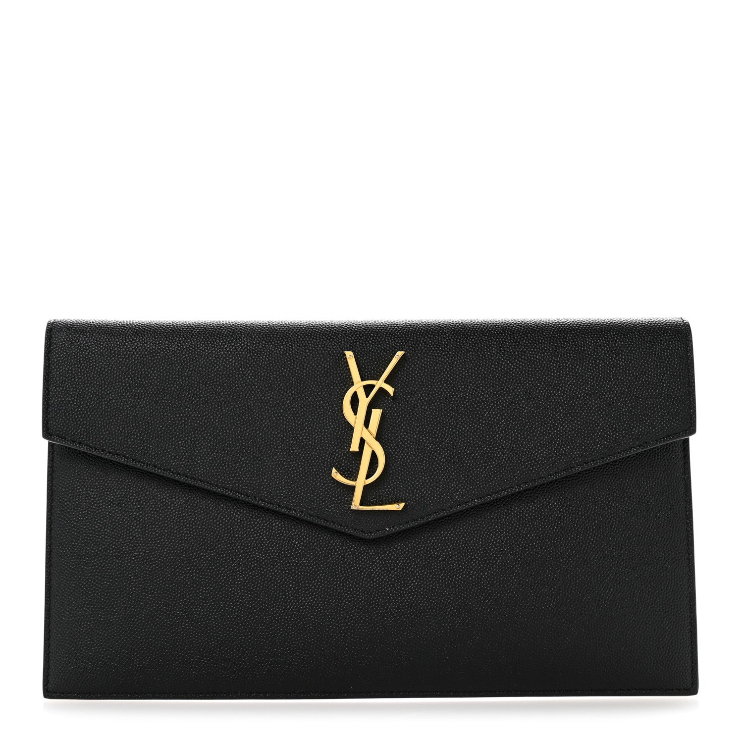 Saint Laurent Grain De Poudre Uptown Pouch Black 1 of 9