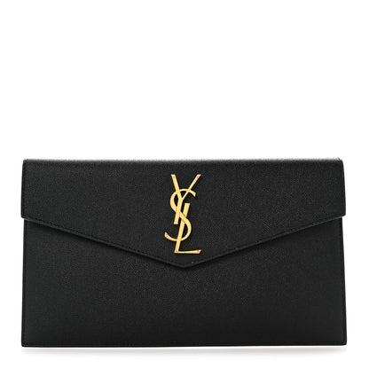 Saint Laurent Grain De Poudre Uptown Pouch Black 1 of 9