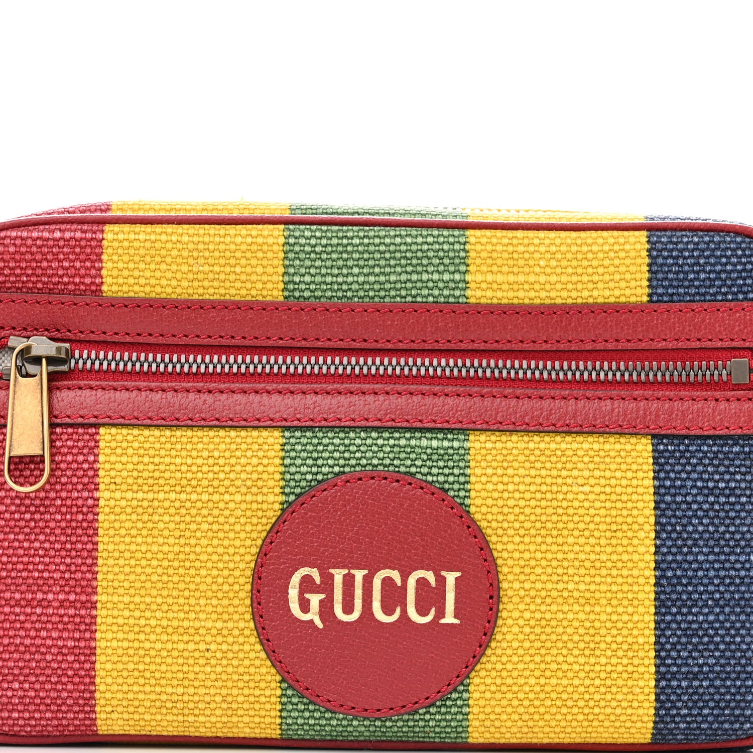Gucci Canvas Marley Stripe Script Logo Gucci 80 Belt Bag Multicolor 8 of 10