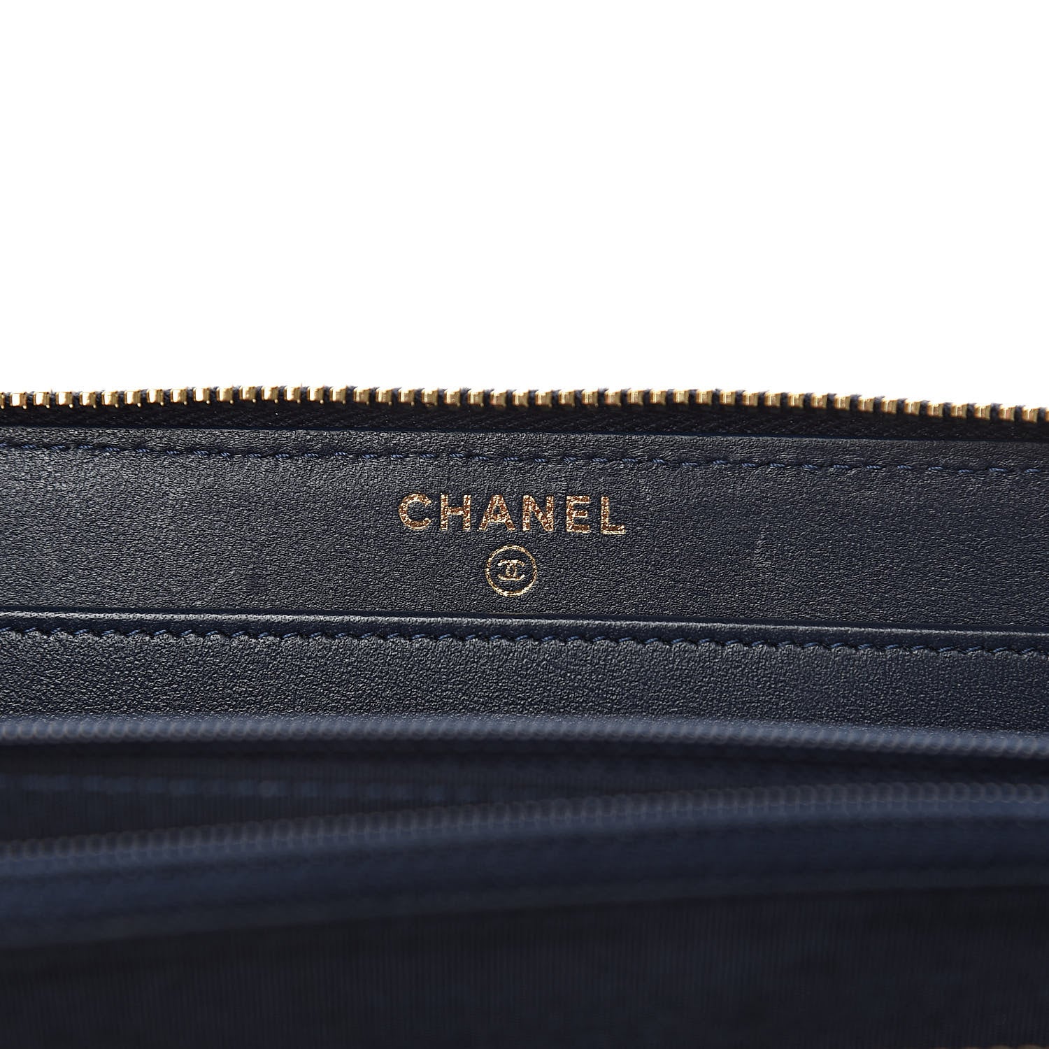 Chanel Tweed Snakeskin Quilted CC Filigree Zip Around Wallet Blue Multicolor 6 of 9