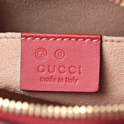 Gucci GG Supreme Monogram Blooms Mini Chain Shoulder Bag Beige Blue Navy Hibiscus Red 5 of 9