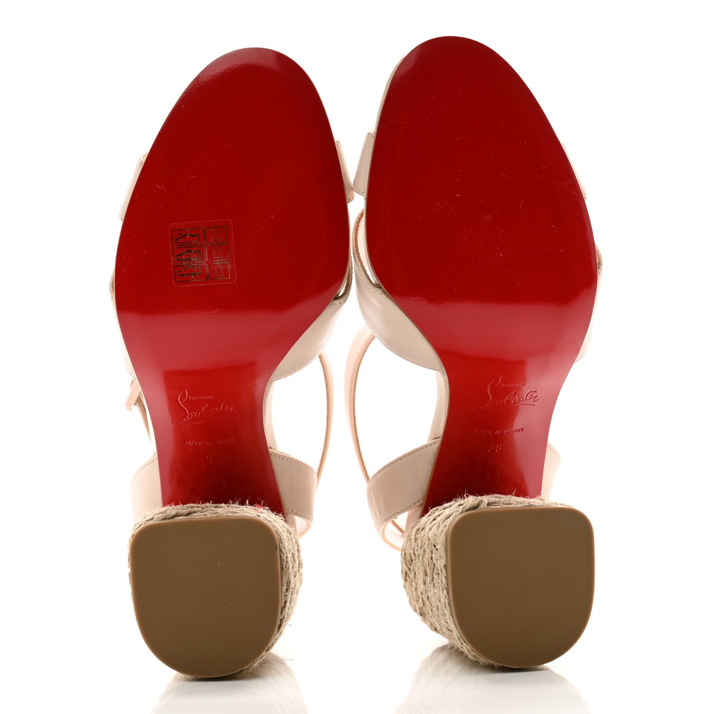 Goatskin Super Mariza 85 Espadrille Sandals 38 Leche Natural