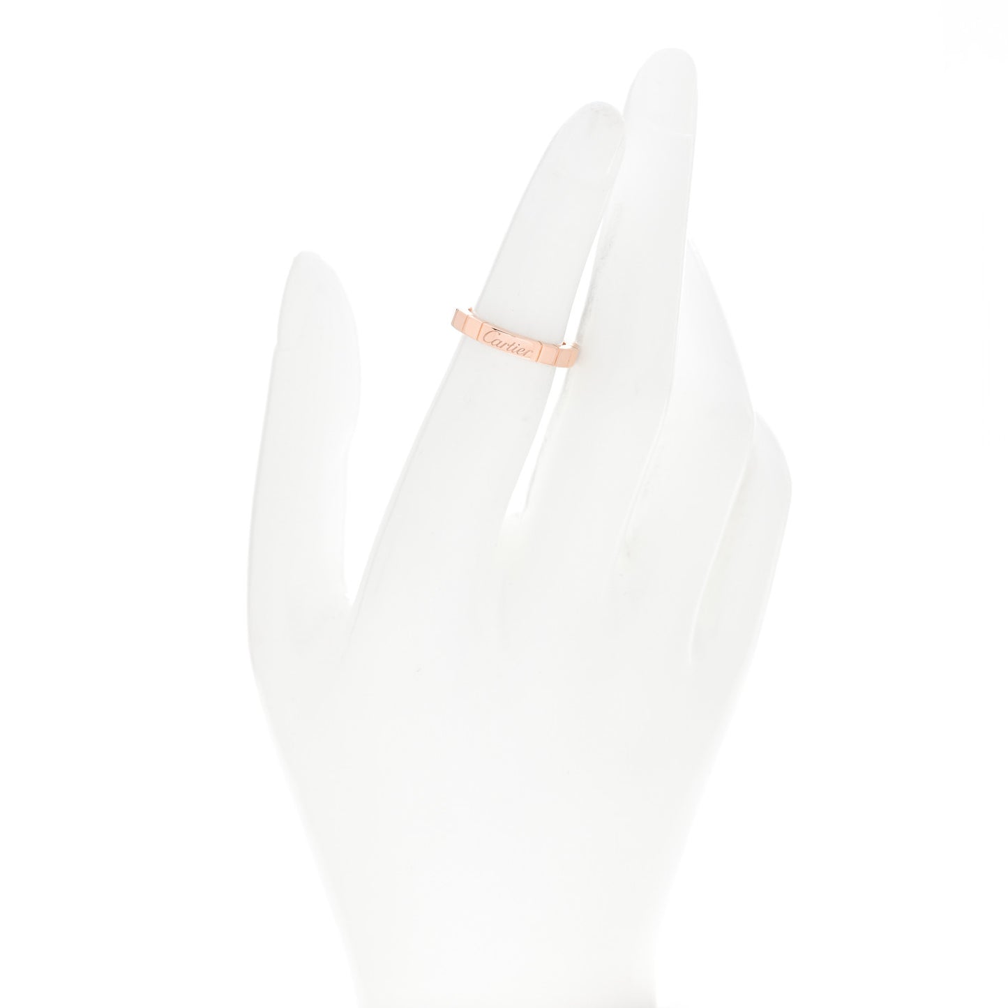 18K Pink Gold 3mm Lanieres Ring 48 4.5
