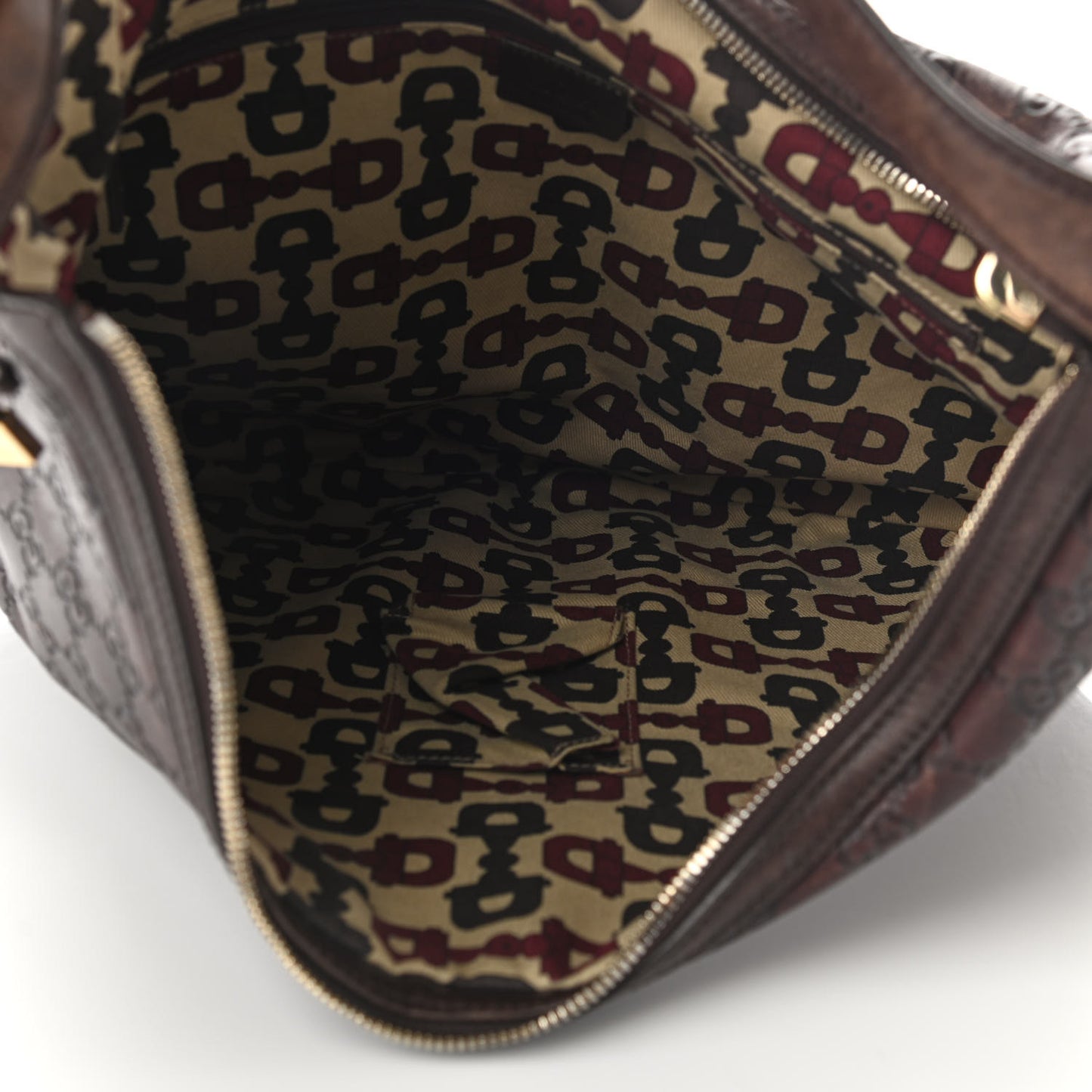Guccissima Large Princy Hobo Dark Brown