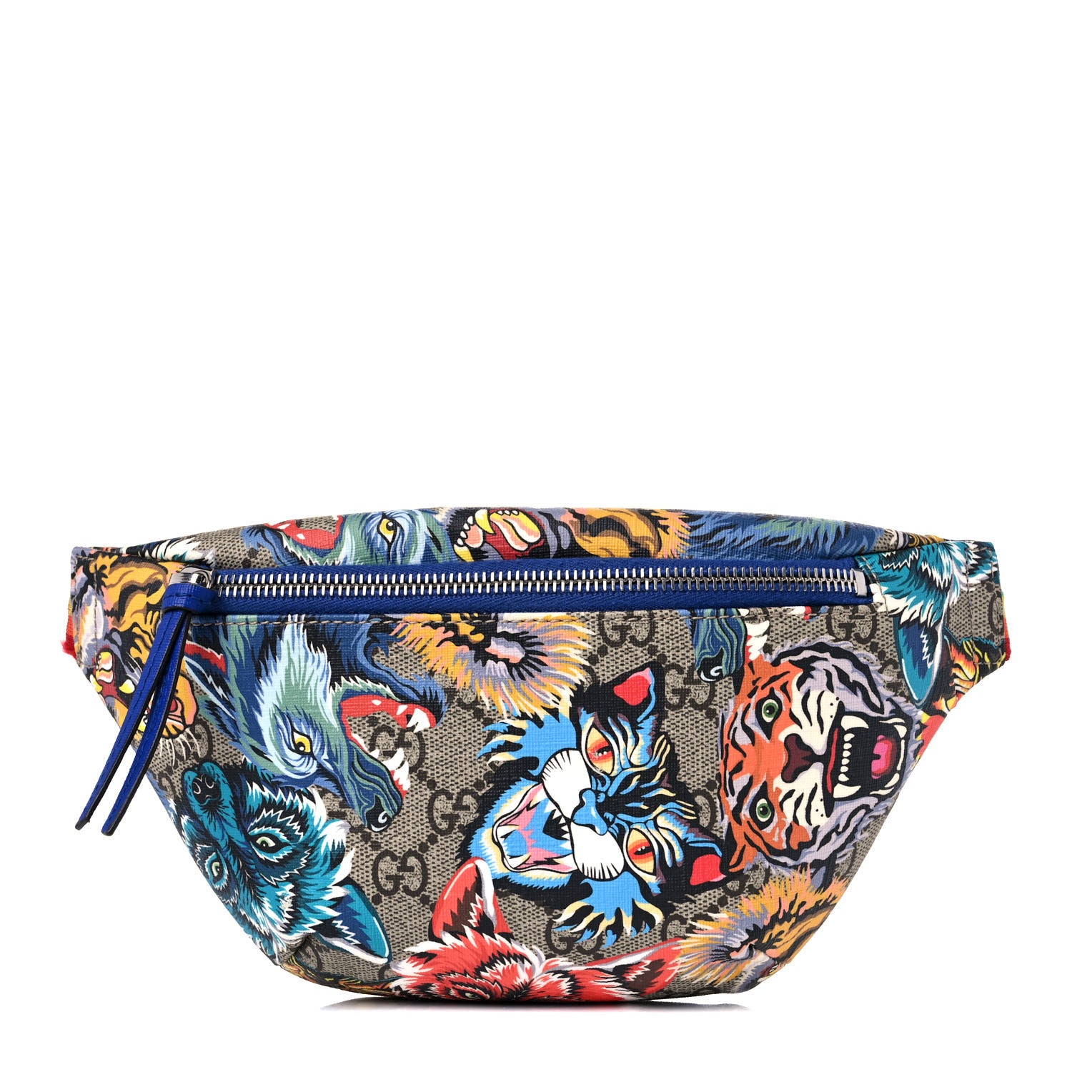 Gucci GG Supreme Monogram Angry Cat Print Childrens Belt Bag Multicolor 1 of 12