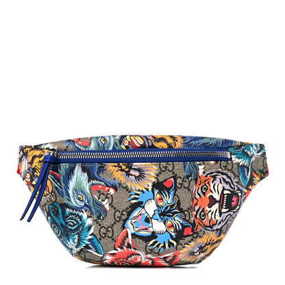 Gucci GG Supreme Monogram Angry Cat Print Childrens Belt Bag Multicolor 1 of 12