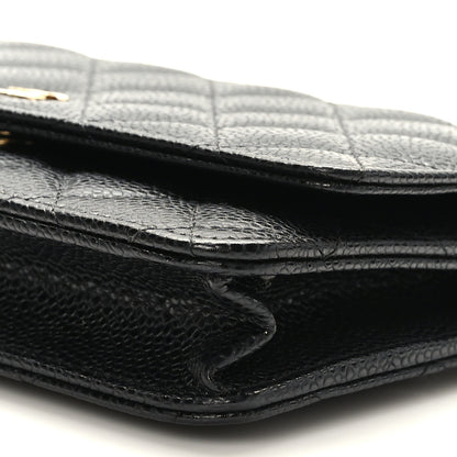 Chanel Caviar Quilted Wallet on Chain WOC Black 8 of 10