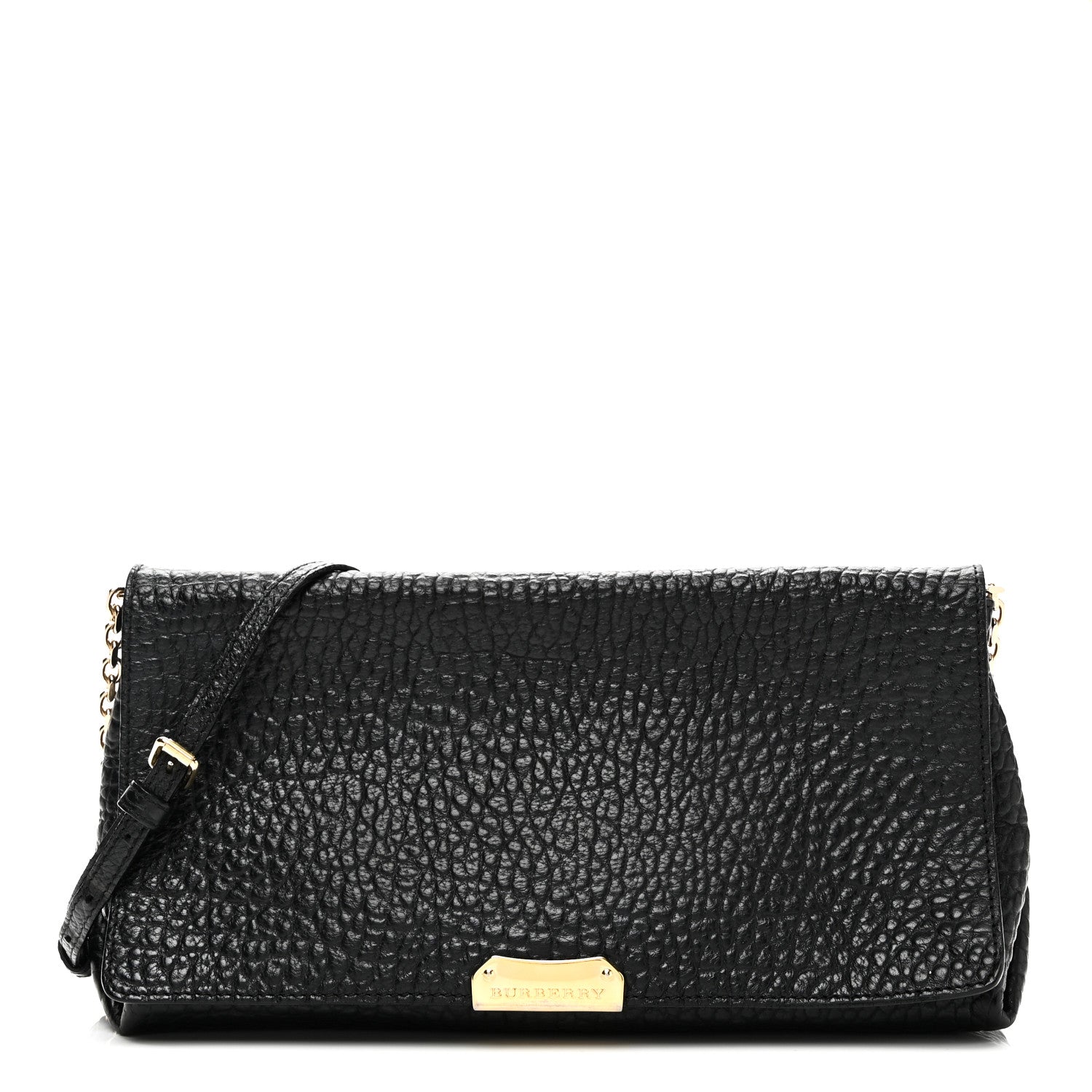 Burberry Signature Grain Medium Mildenhall Crossbody Bag Black 1 of 9
