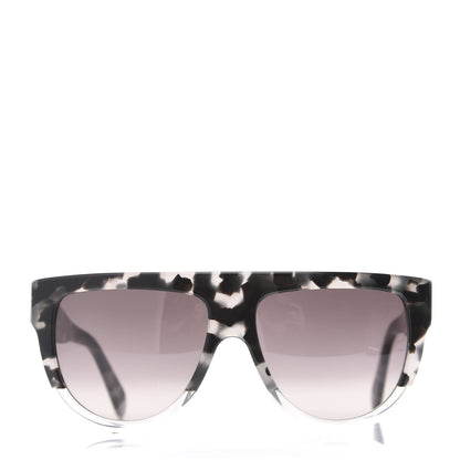 Celine Acetate Aviator Sunglasses CL 40001 Grey Black 2 of 6