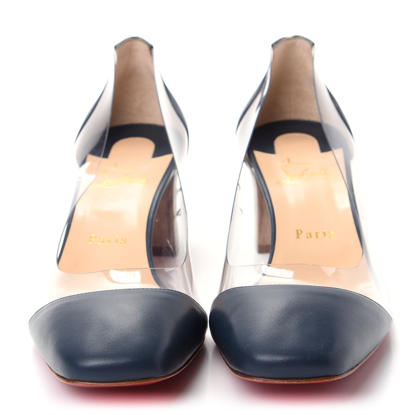 Nappa PVC Grandola 55 Wood Heel 40 Navy