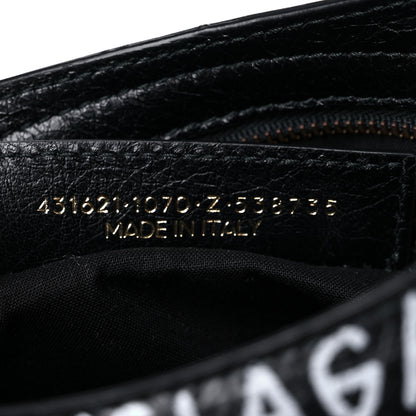 Balenciaga Agneau Graffiti All Over Classic Hardware S City Black Vert Rouge 7 of 11