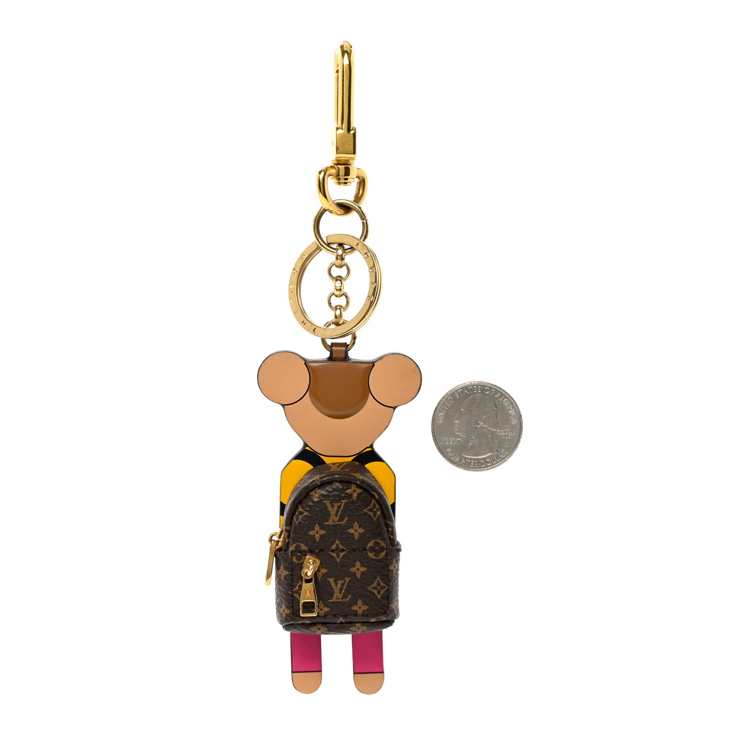 Louis Vuitton Monogram Bear Puppet Bag Charm Key Holder 2 of 5