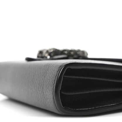 Gucci Calfskin Mini Dionysus Chain Wallet Black 10 of 10