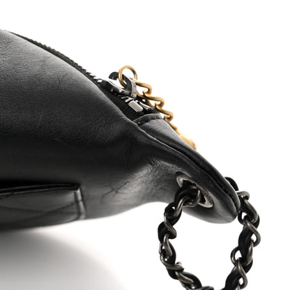 Chanel Calfskin Chain 20s Signe Waist Bag Black 15 of 15