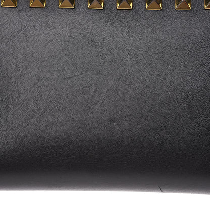 Valentino Garavani Calfskin Rockstud Zip Around Wallet Black 12 of 14