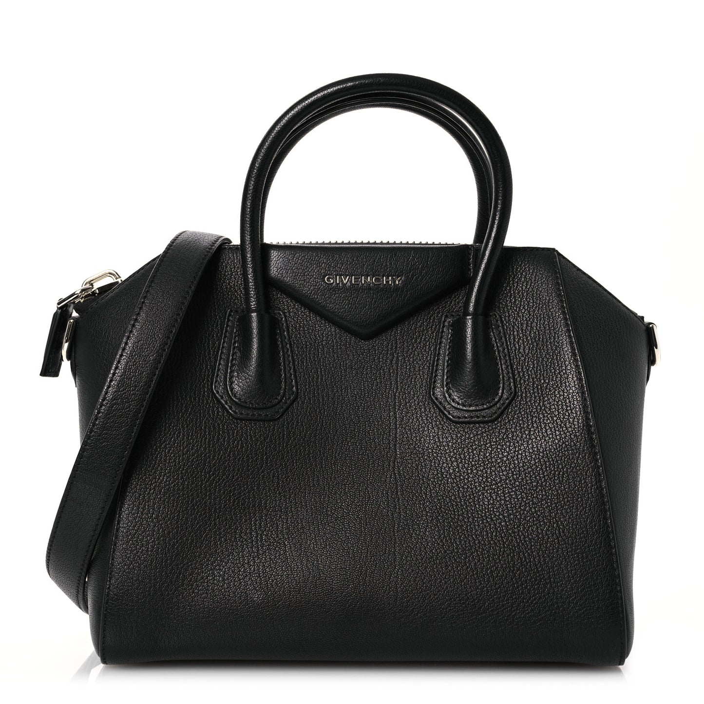 Sugar Goatskin Medium Antigona Black