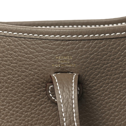 Hermes Taurillon Clemence Evelyne TPM Etoupe 6 of 11