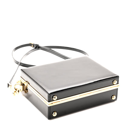 Dolce & Gabbana Patent Dolce Box Handbag Black 4 of 9