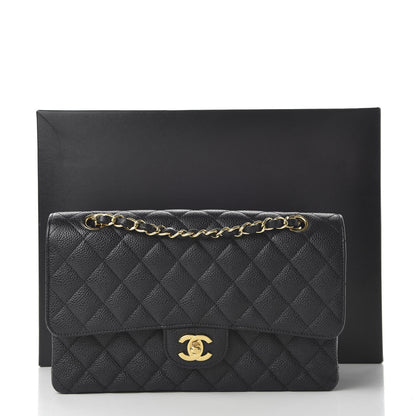 Chanel Caviar Quilted Medium Double Flap Black 11 of 11