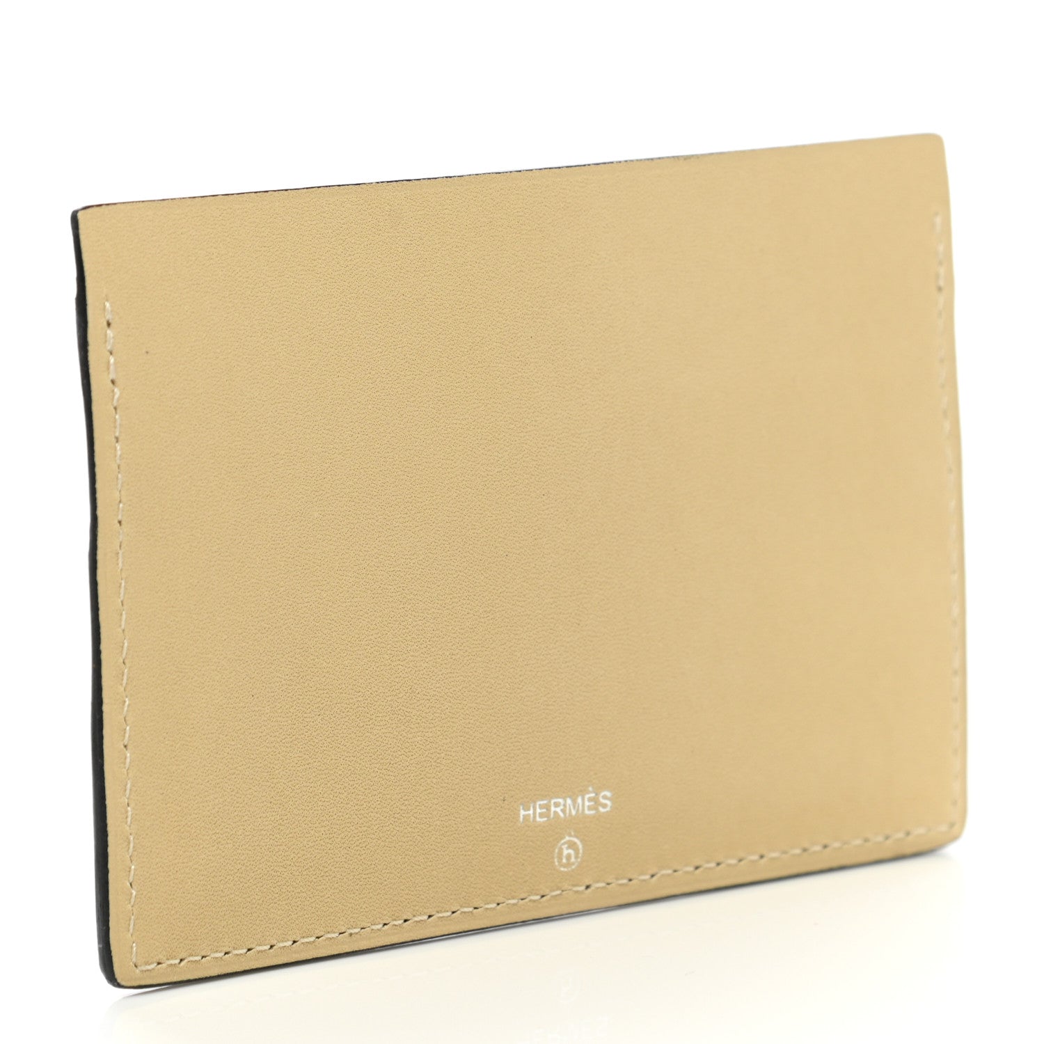Hermes Sombrero Togo Chevre Mysore Historie Naturelle Petit H Card Holder Nata Gold 3 of 8