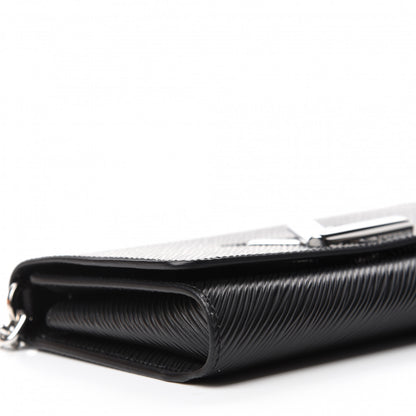 Louis Vuitton Epi Twist Chain Wallet Black 6 of 11
