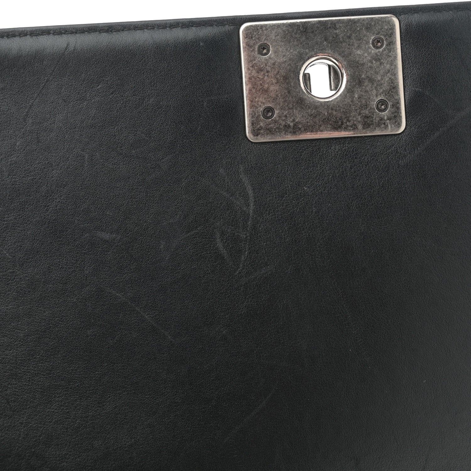 Chanel Lambskin Quilted Medium Boy Flap Black 12 of 14