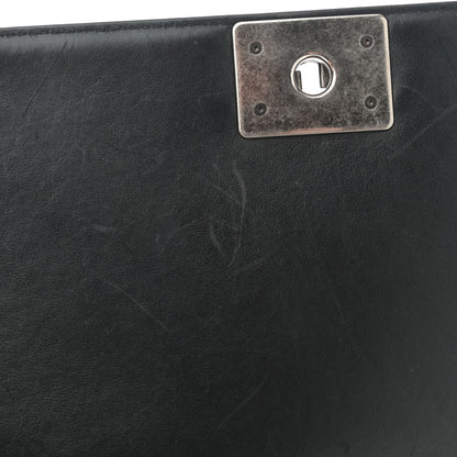 Chanel Lambskin Quilted Medium Boy Flap Black 12 of 14