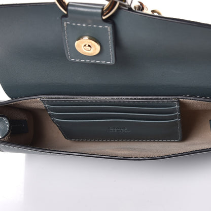Chloe Suede Calfskin Faye Wallet On Strap Cloudy Blue 7 of 10
