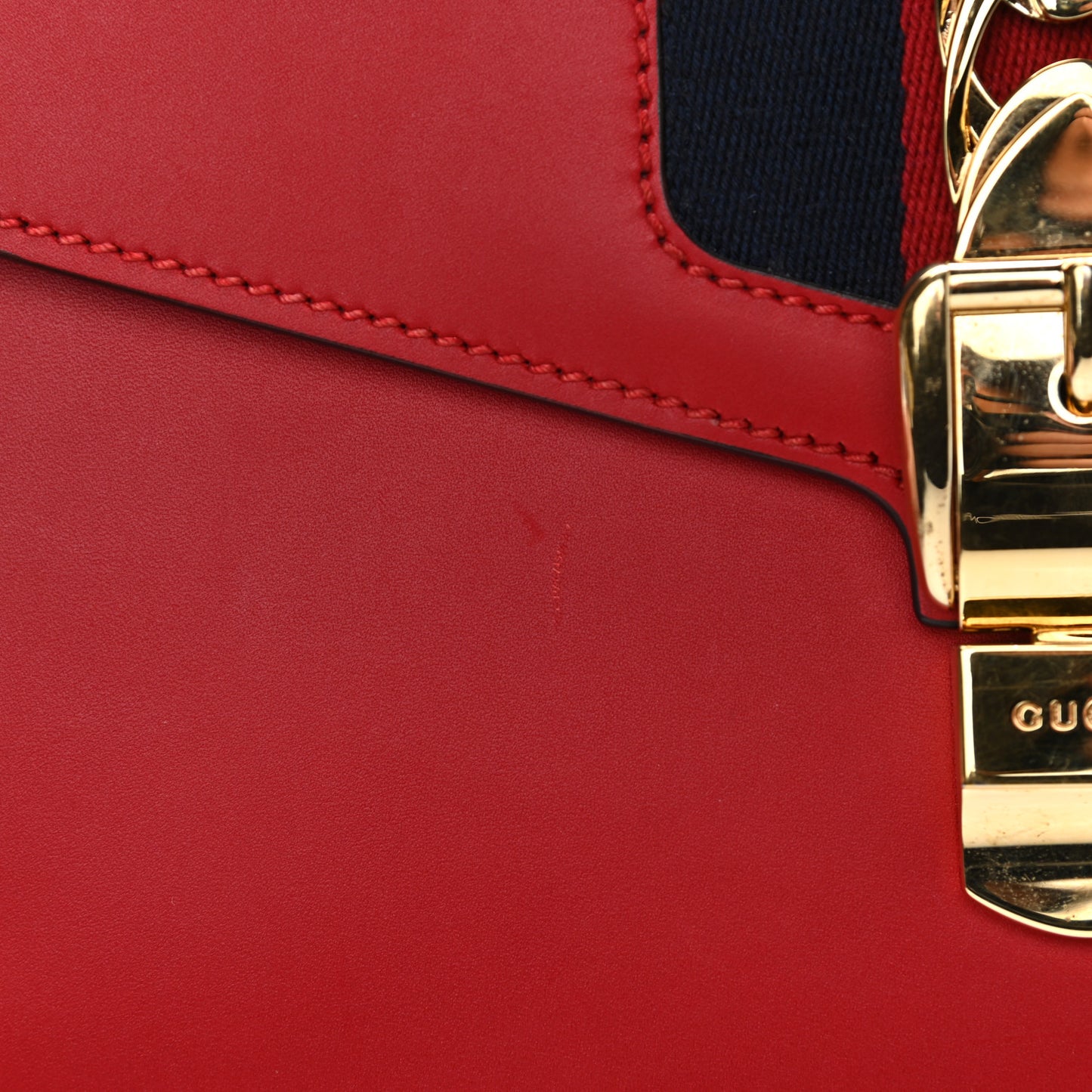 Calfskin Small Sylvie Shoulder Bag Hibiscus Red