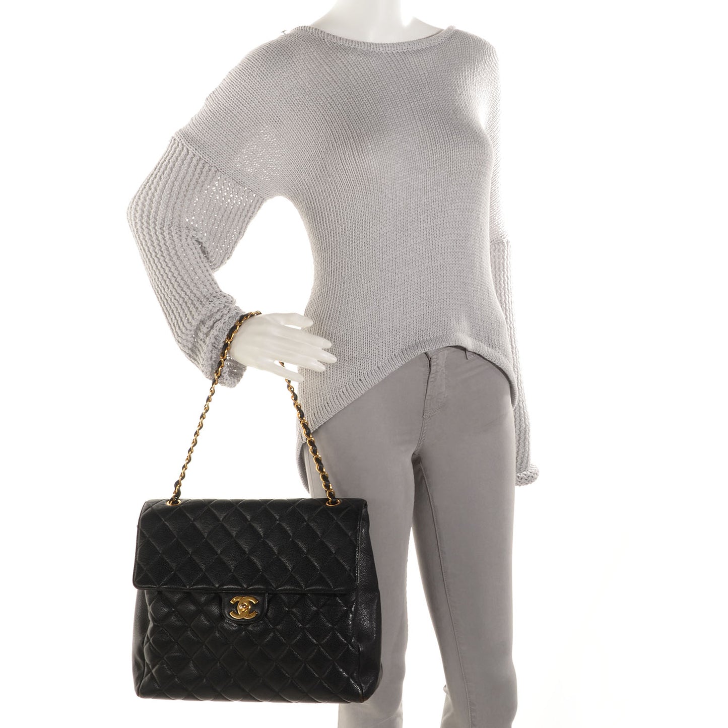 Caviar Jumbo XL Flap Black
