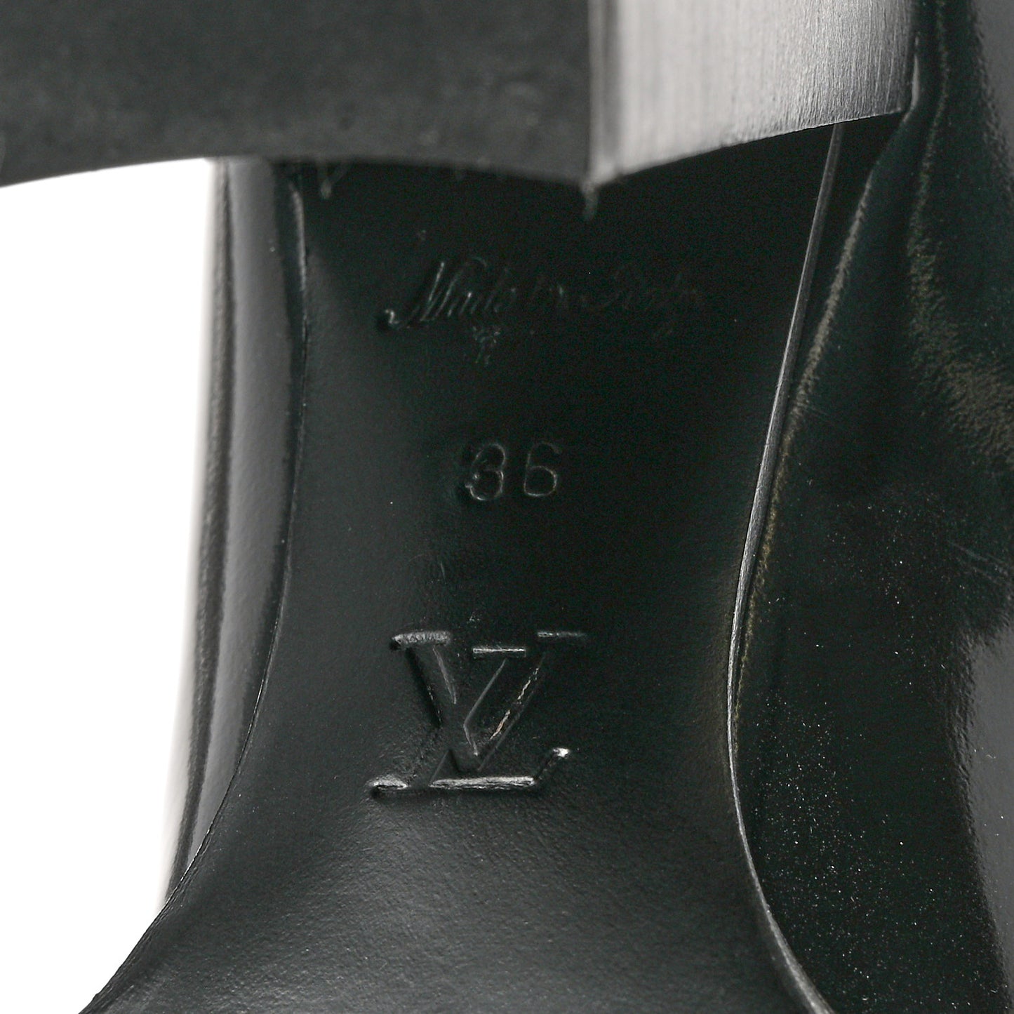Patent Calfskin Monogram Star Trail Chelsea Ankle Boots 36 Black