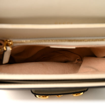 Gucci GG Supreme Monogram Horsebit 1955 Shoulder Bag Beige Mystic White 4 of 11