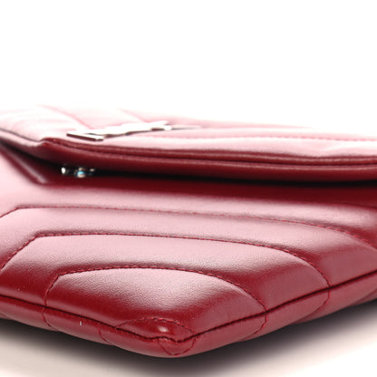 Saint Laurent Calfskin Y Quilted Monogram Loulou Flap Bag Palissandre 10 of 10