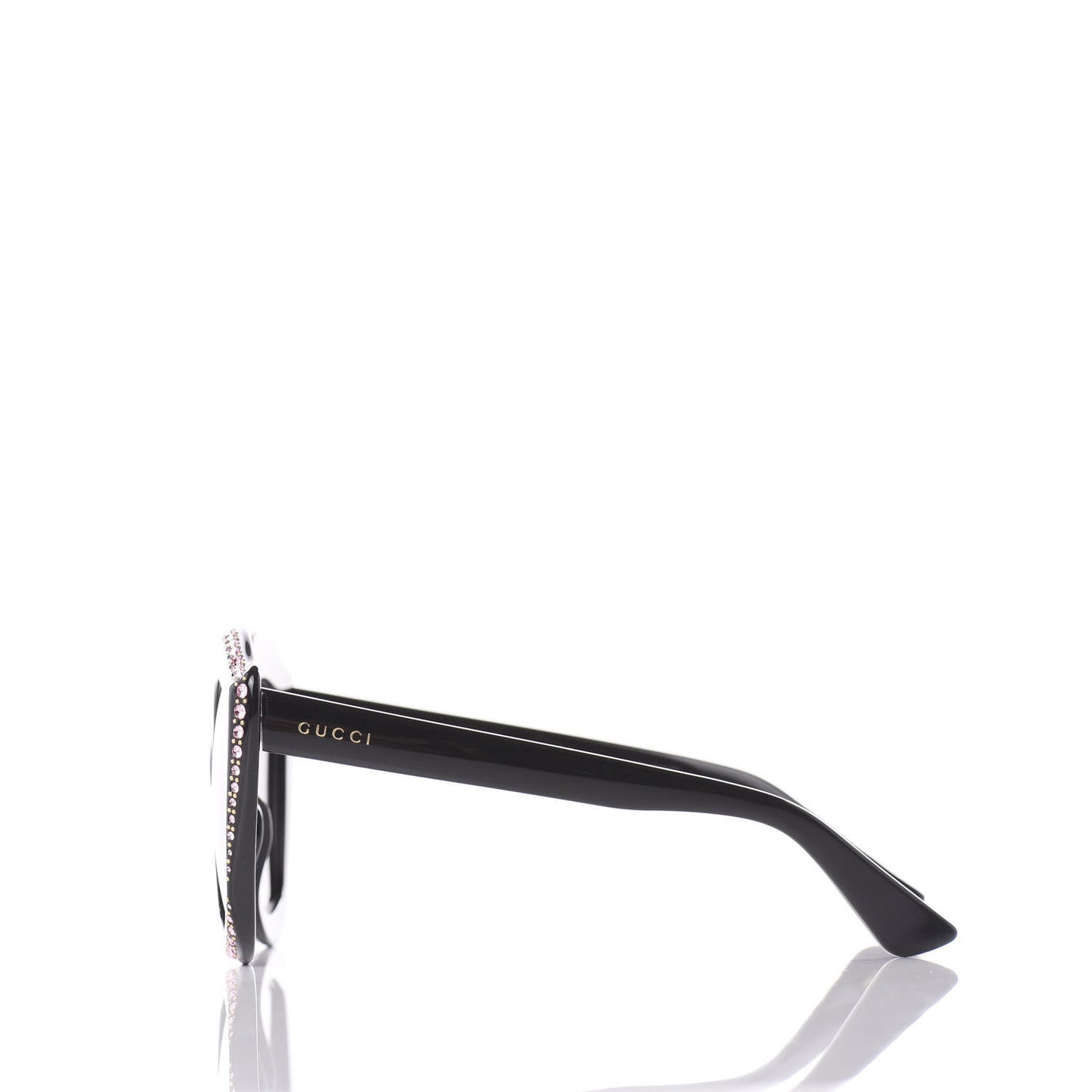 Crystal Cat Eye GG0118S Sunglasses Black