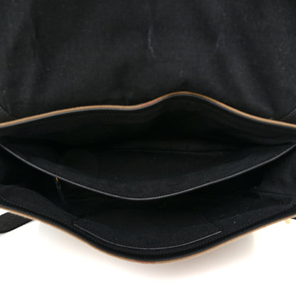 Burberry Canvas Mega Check Large Baildon Messenger Bag Black 13 of 21