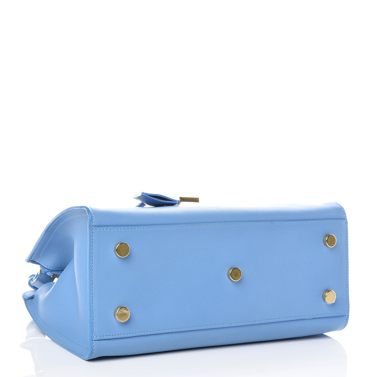 Calfskin Monogram Baby Cabas Blue Glacier