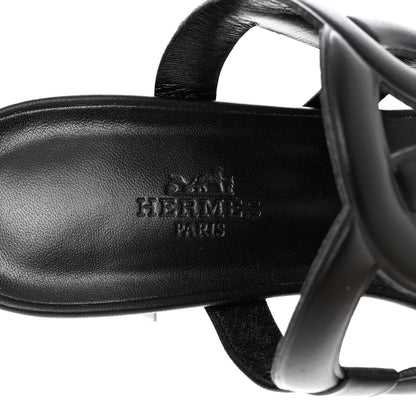 Hermes Nappa Bikini Sandals 38.5 Black 6 of 8