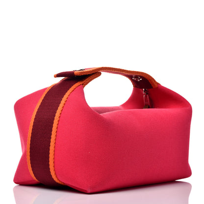 Hermes Canvas Small Bride-A-Brac Pouch Hibiscus 3 of 9