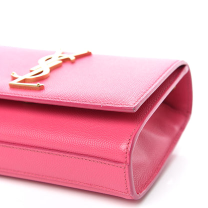 Saint Laurent Grain De Poudre Small Monogram Kate Satchel Bubblegum 11 of 13