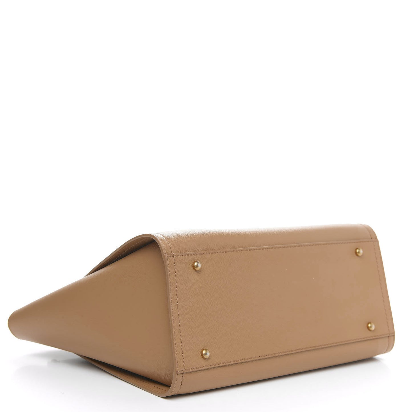 Caviar Small Studded Deauville Tote Beige