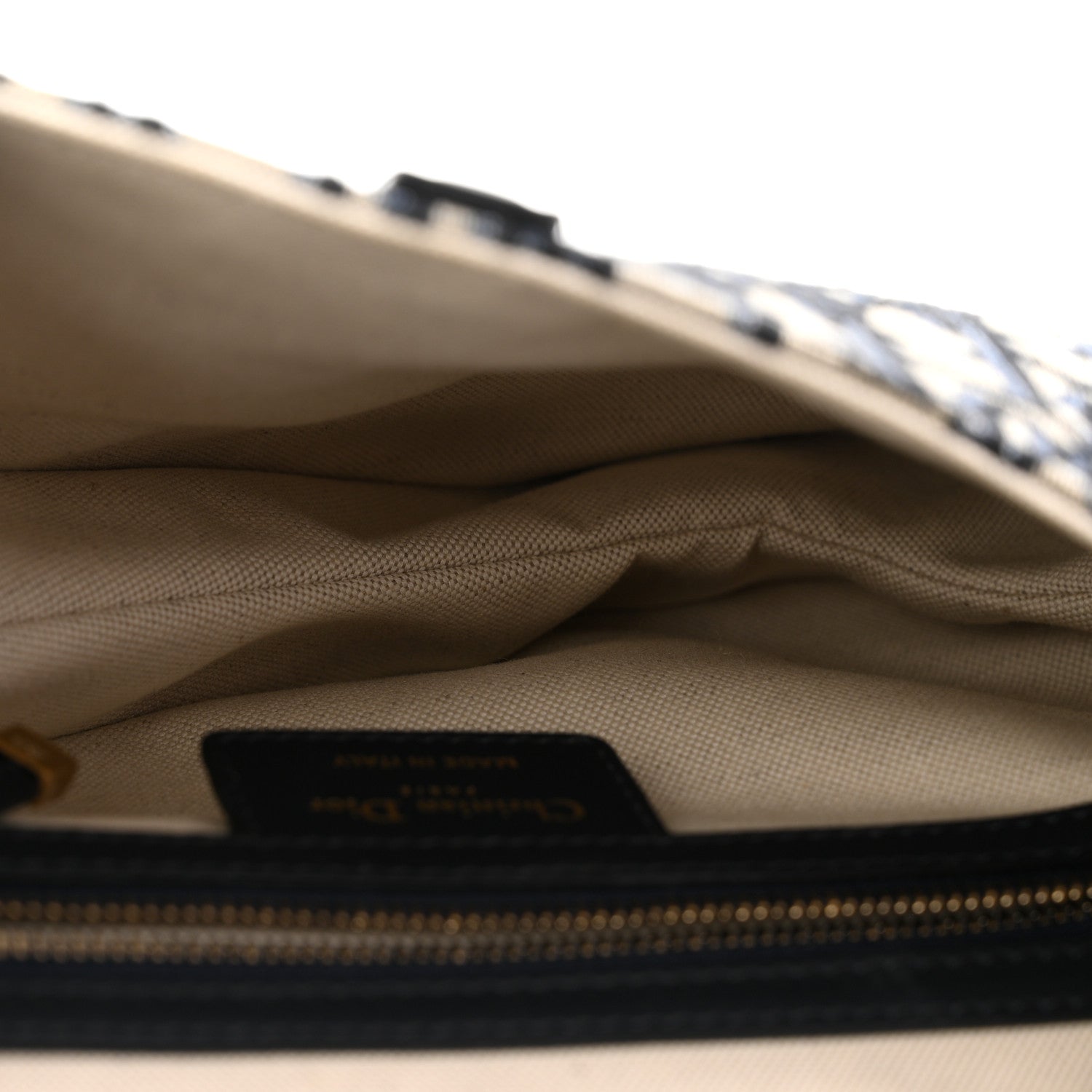 Christian Dior Oblique Saddle Bag Blue 5 of 11