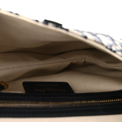 Christian Dior Oblique Saddle Bag Blue 5 of 11