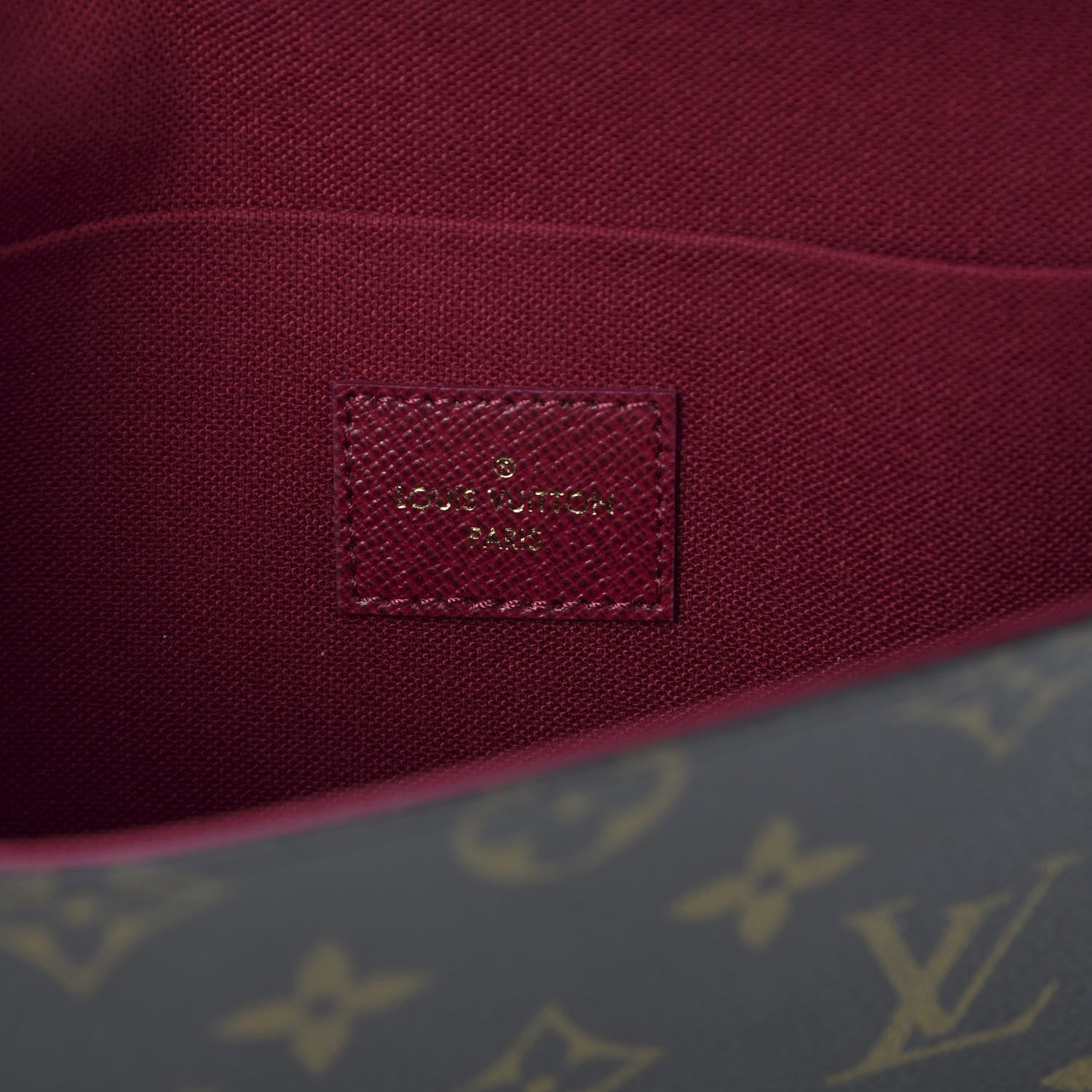 Louis Vuitton Monogram Pochette Felicie Chain Wallet Fuchsia 8 of 11