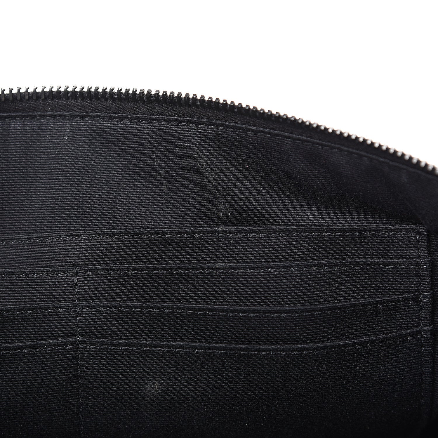 Saint Laurent Calfskin Crocodile Embossed Monogram iPad Case Black 6 of 9