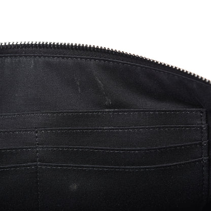 Saint Laurent Calfskin Crocodile Embossed Monogram iPad Case Black 6 of 9