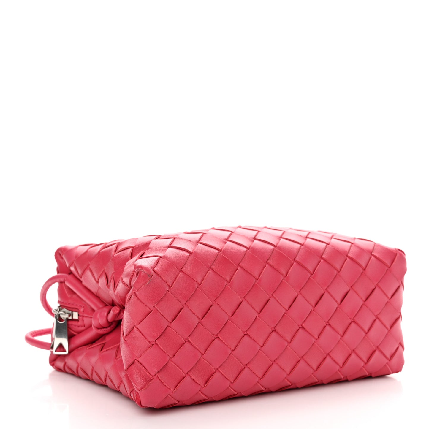 Nappa Intrecciato Small Loop Camera Bag Cranberry