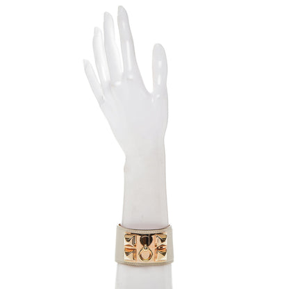 Hermes Swift Collier de Chien CDC Bracelet L Craie 2 of 6